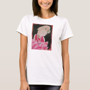 T-shirt Ella assez dans la pièce en t rose