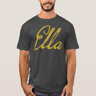 T-shirt Ella Typographie Gold Script