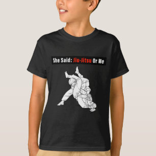 T-shirt Elle a dit Jiu-Jitsu ou moi BJJ Jiu-Jitsu brésilie