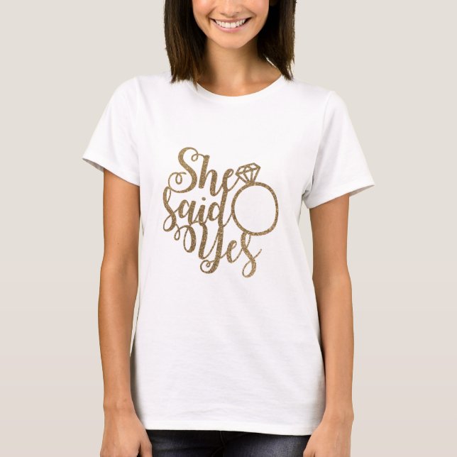 T-shirt Elle a dit oui (Devant)