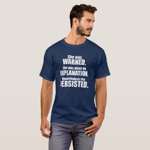 T-shirt Elle A PERSISTÉ pièce en t