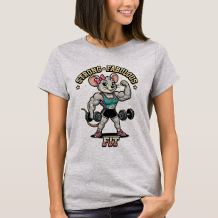T-shirt Elle Endurera Motivation Fitness Femmes Fortes
