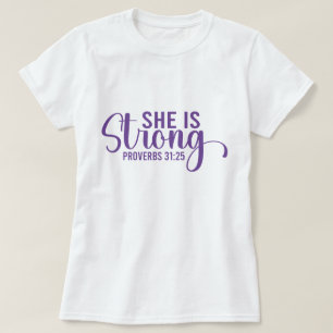 T-shirt Elle Est Forte - Chrétien