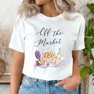 T-shirt Elle est hors du marché Fête de fiançailles au mar