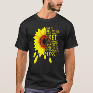 T-shirt Elle Est La Vie Elle-Même Sauvage Et Libre Merveil