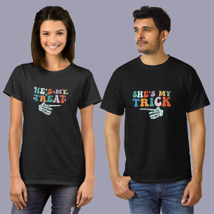 T-shirt Elle est ma bite" Couple Halloween Costume drôle