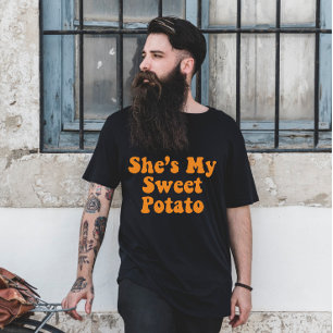 T-shirt Elle est ma patate douce de la fête de Thanksgivin