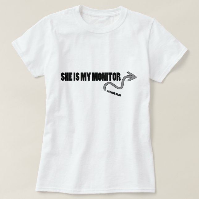 T-shirt Elle est mon moniteur (Design devant)