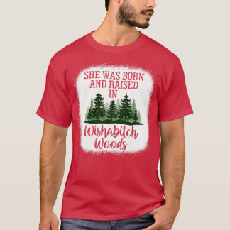 T-shirt Elle Est Née Et A Élevé Dans WishaWoods Camper Cam