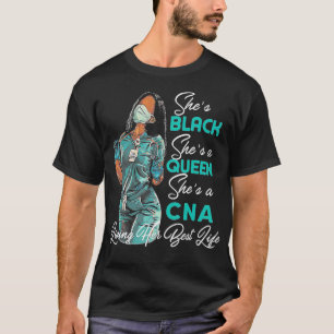 T-shirt Elle est noire Elle est reine Elle est CNA