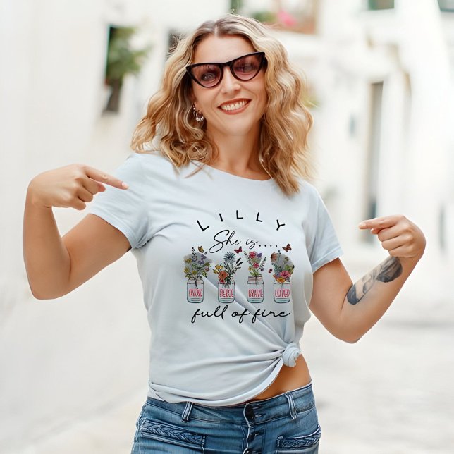 T-shirt Elle est pleine de feu - Fierce Faith of Women (Créateur téléchargé)