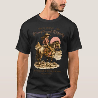 T-shirt Elle Est Revêtue De Force Proverbes 3125