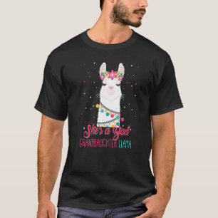 T-shirt Elle est un lama de mauvaise petite-fille Journée