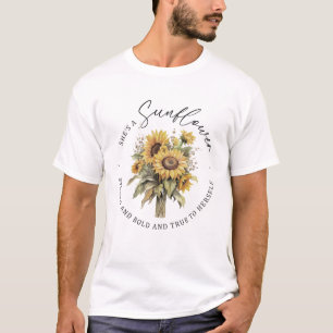 T-shirt Elle Est Une Inspiration Tournesol