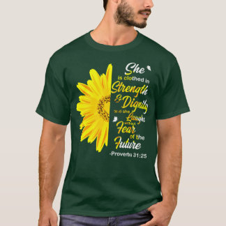 T-shirt Elle Est Vêtue En Force Bible Don