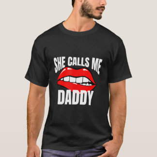 T-shirt Elle m'appelle Papa Humour pour un humour