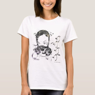 T-shirt Elle sur le mur