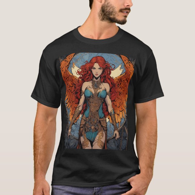 T-shirt Elle Vole Avec Ses Propres Ailes (Devant)
