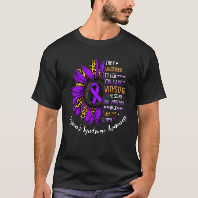 T-shirt Elle Whischote I Am The Storm Sjogren's Syndrome 1 (Devant)