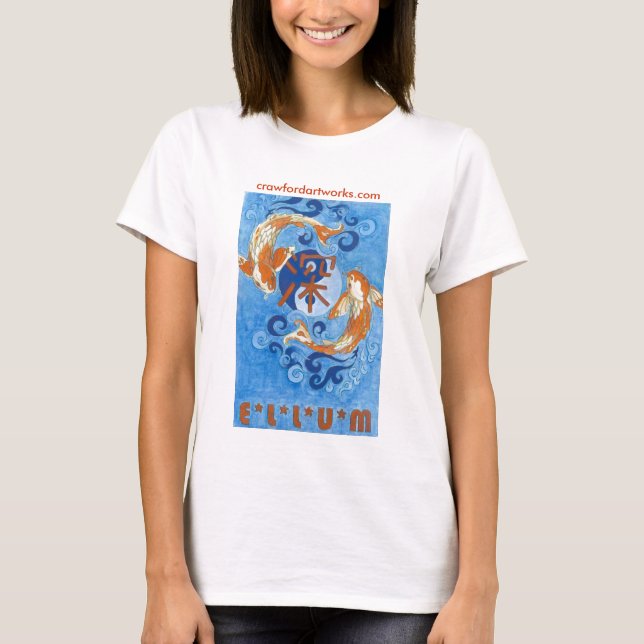 T-shirt Ellum profond Koi (Devant)