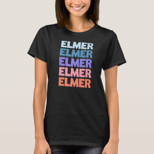 T-shirt Elmer de texte répété moderne