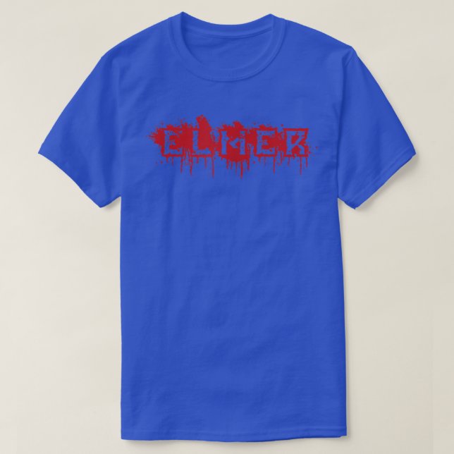 T-shirt Elmer Prénom Halloween Costume Personnalisé 2 (Design devant)