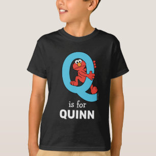 T-shirt Elmo Alphabet Bleu Q