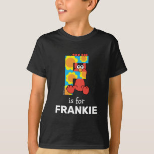 T-shirt Elmo Alphabet F Fleurs