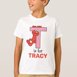 T-shirt Elmo Alphabet T rose