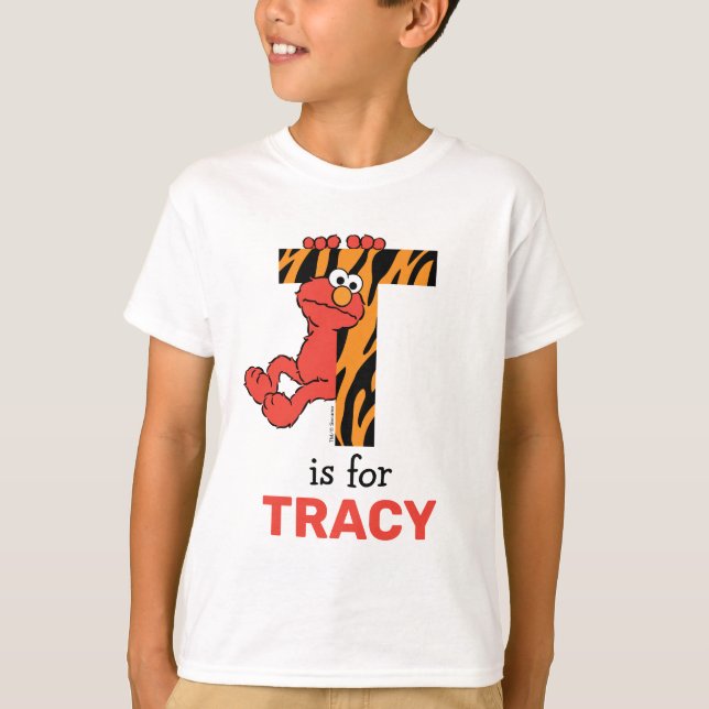T-shirt Elmo Alphabet | T Tiger (Devant)