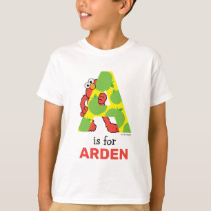 T-shirt Elmo Alphabet Une pomme