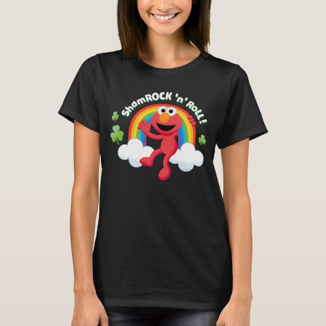 T-shirt Elmo | Arc en arc-en-ciel shamrock 'n' (Devant)