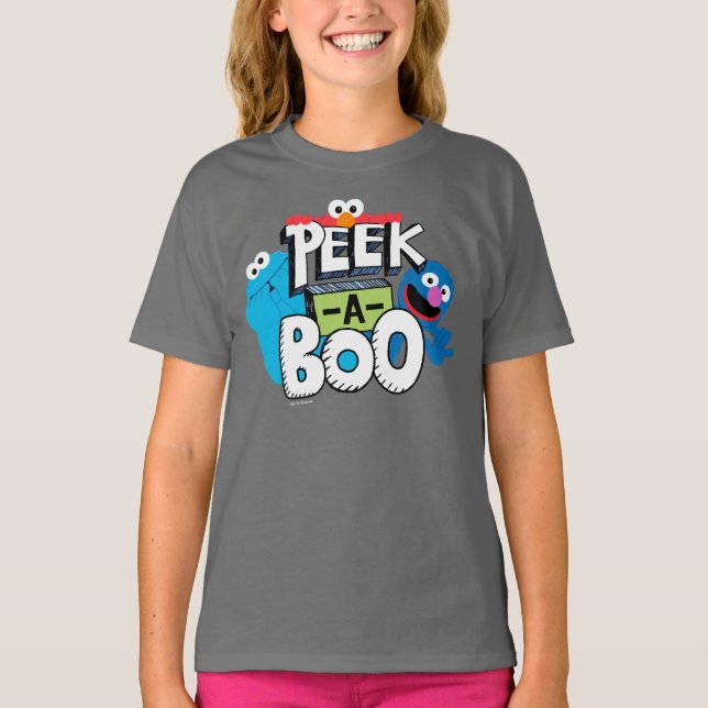 T-shirt Elmo, Cookie & Grover | Cache-cache (Devant)