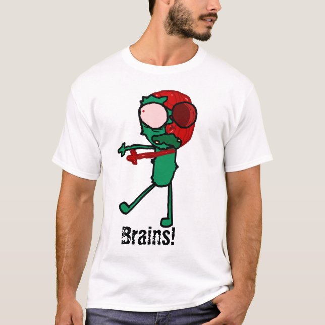 T-shirt Elmo la chemise de zombi (Devant)