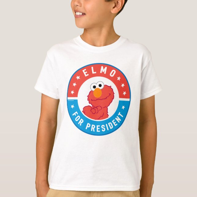 T-shirt Elmo pour Président Badge (Devant)