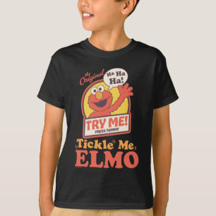 T-shirt Elmo qui fait coucou graphique rétro Tickle Me Elm