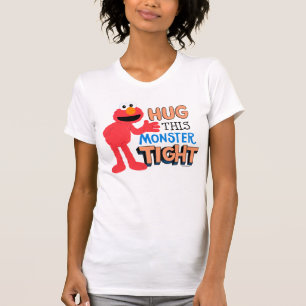 T-shirt Elmo Serre ce monstre très fort