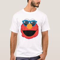 Elmo visage souriant avec lunettes de soleil