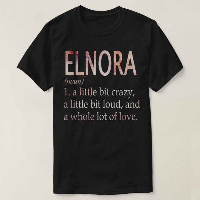 T-shirt Elnora Fille Nom Définition (Design devant)