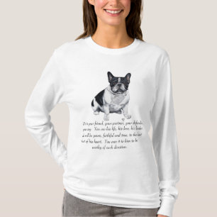 T-shirt Éloges de Bouledogue Français Mémoires
