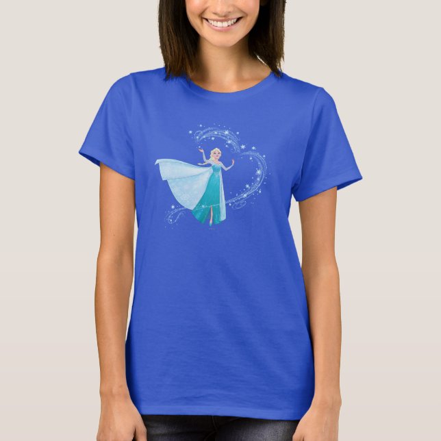 T-shirt  Elsa| Glace étincelante, étincelante (Devant)