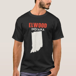 T-shirt Elwood Indiana USA State America Travel Indianan