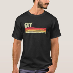 T-shirt Ely Nv Nevada Funny City Accueil Racines Retro les