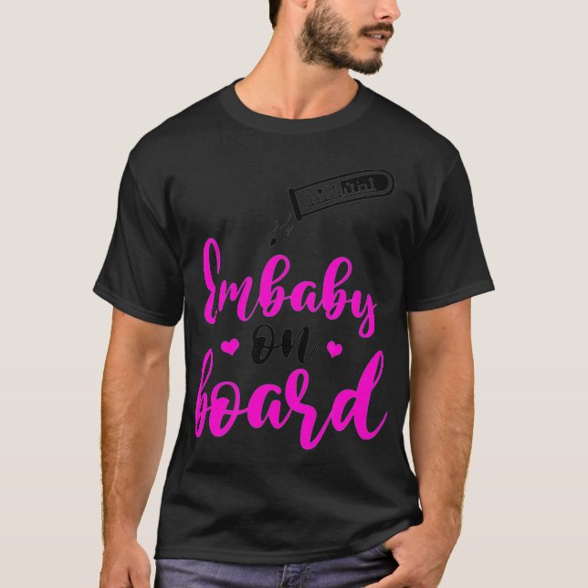 T-shirt Embaby À Bord FIV Transfert Jour Embabys Embryo  (Devant)