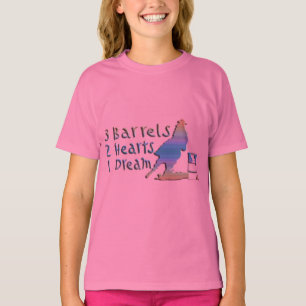 T-SHIRT EMBALLAGE DE BARIL DE FILLE