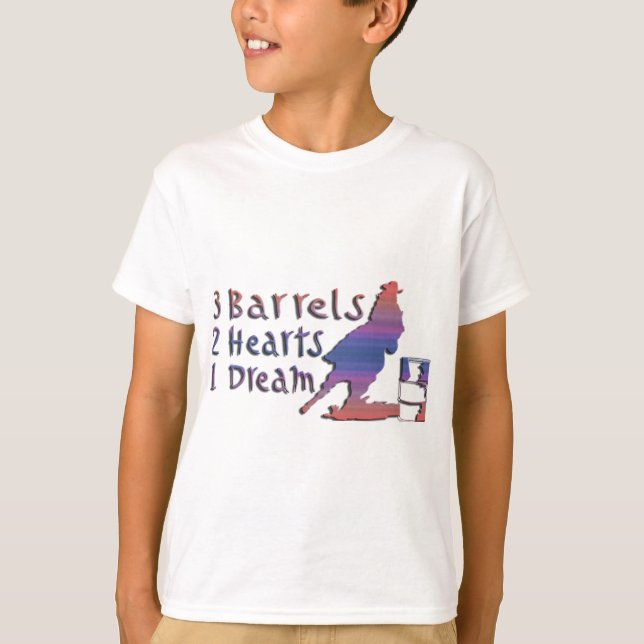 T-SHIRT EMBALLAGE DE BARIL DE FILLE (Devant)