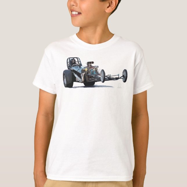 T-shirt Emballage d'entrave et voitures à moteur gonflé (Devant)