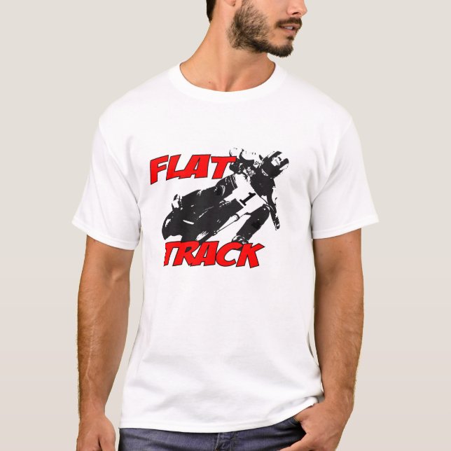 T-shirt Emballage plat de moto de voie (Devant)
