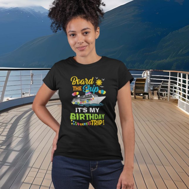 T-shirt Embarquez à bord du bateau Ma croisière d'annivers (Créateur téléchargé)