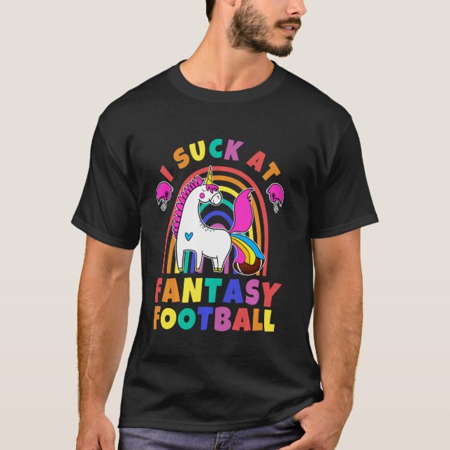 T-shirt Embarrassant Imaginaire Football Rainbow Unicorn P (Devant)